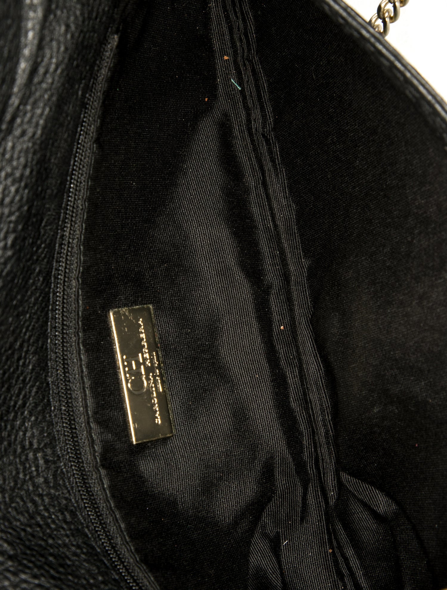 CH Carolina Herrera Embossed Leather Clutch